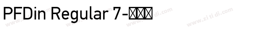 PFDin Regular 7字体转换